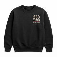 250 Years America Anniversary Sweatshirt | 1776-2026 Commemorative Design | Soft Cotton Polyester Blend | Patriotic Gift for History Enthusiasts