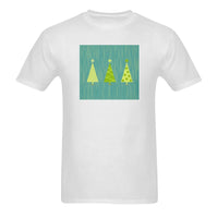 Retro Hand-Drawn Holiday Shirt, Vintage Christmas Tree T-Shirt, Two-Sided Graphic Tee, Festive Winter Apparel, Christmas Present T-Shirt