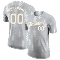 Holiday Athletic Shirt, Custom Christmas Performance T-Shirt, Personalized Name and Number Sports Tee, Festive Workout Shirt, Xmas Fan Present