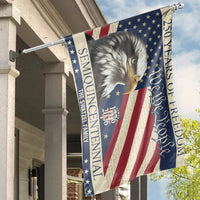 We The People 250 Years House Flag | Semiquincentennial Eagle & Stars Design | Double-Sided Weather-Resistant Polyester | Gift for Patriotic Americana Collectors