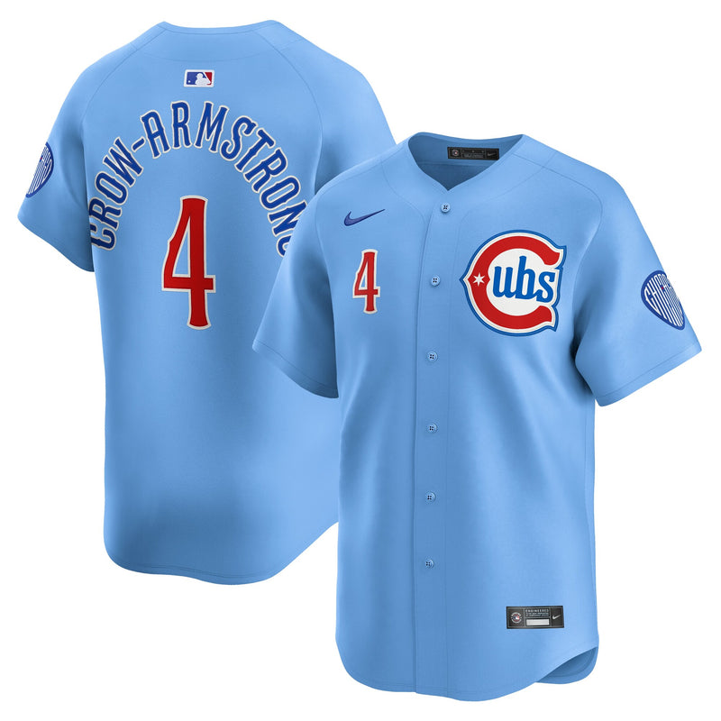 Chicago Cubs Pete Crow-Armstrong Light Blue Alternate Limited Player Jersey