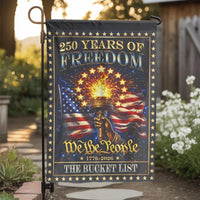250 Years of Freedom Garden Flag | We the People 1776-2026 Design | Double-Sided Weather-Resistant Polyester | Collector's Patriotic Yard Decor