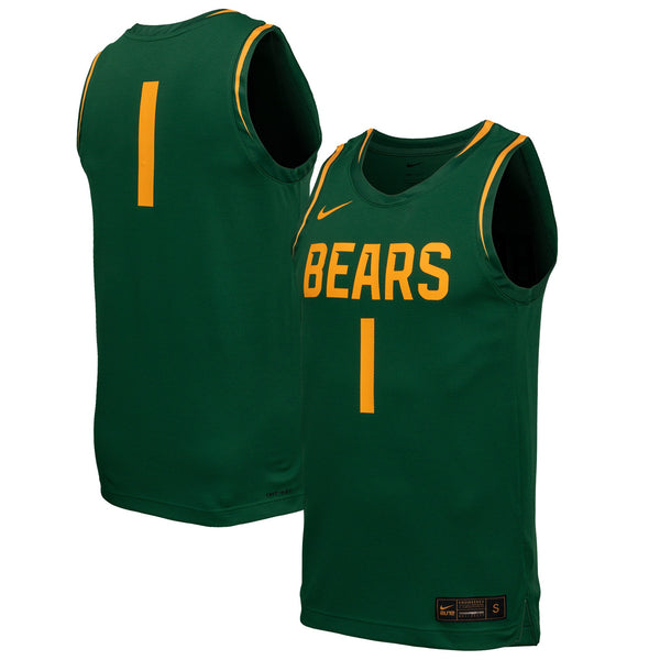 Baylor Bears Nike Replica Basketball Jersey - Green