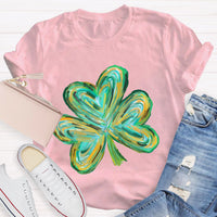 Colorful Clover St Patrick's Day Teacher T-Shirt