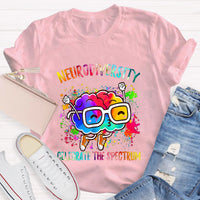 Neurodiversity Celebrate The Spectrum Teacher T-Shirt