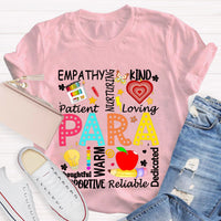 Para Warm Empathy Kind Loving Teacher T-Shirt
