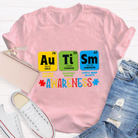 Autism Awareness Chemical Elements Teacher T-Shirt