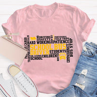 School Bus Driver Caring Students T-Shirt