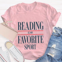 Reading Is My Favorite Sport Teacher T-Shirt