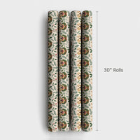 Christmas Wreath Dog Gift Wrap, Yellow Labrador Wrapping Paper, Holiday Holly Dog Wrapping Paper, Festive Pet Lover Gift Wrapping Paper