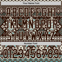 Brown Cream Holiday Sweatshirt, Custom Nordic Ugly Christmas Hoodie, Personalized Fair Isle Hoodie, Winter Sports Pullover Hoodie Present