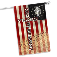 250 Years of Blessing Garden Flag 1776-2026 | We The People Christian Cross Design | Double-Sided Polyester | Patriotic Religious Home Decor