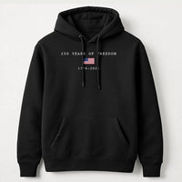 America 250th Birthday Hoodie | 250 Years of Freedom 1776-2026 Design | Premium Cotton-Polyester Blend | Patriotic July 4th Gift