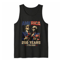 America 250 Years Tank Top | Trump Washington Sunglasses Party Art | Soft Breathable Unisex Fit | Fourth of July Gift for Patriots