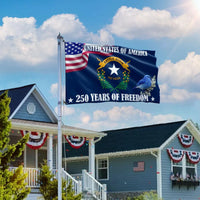 Nevada State Flag 250 Years of Freedom | Battle Born Commemorative Design | UV-Resistant Polyester | Patriotic Home Decor Gift