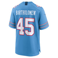Tennessee Titans Shemar Bartholomew Light Blue Team Game Jersey