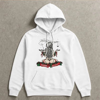 Merry Christmas Pinup Girl Hoodie, Milwaukee Christmas Hoodie, Vintage Holiday Graphic Hooded Sweatshirt, Comfy Winter Xmas Present for Her