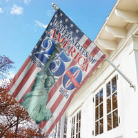USA 250th Anniversary Flag | 1776-2026 Statue of Liberty Design | Premium Weather-Resistant Polyester | Patriotic 250 Years Celebration Garden Decor