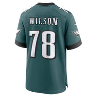 Philadelphia Eagles Zion Wilson Midnight Green Team Game Jersey