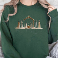 The Greatest Present of All Christian Crewneck, Nativity Scene Christmas Sweatshirt, Holy Night Nativity Sweater, Religious Holiday Present
