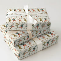 Twelve Days of Christmas Gift Wrap, Ten Lords a Leaping Wrapping Paper, Vintage Holiday Wrapping Paper, Carol Present Wrap Paper Roll