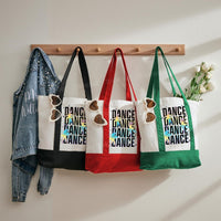 Dance Teacher Color-blocked Canvas Bag