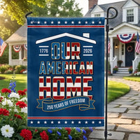 Patriotic Garden Flag 1776-2026 | 250 Years of Freedom Americana | Double-Sided Weather-Resistant Polyester | Memorial Day Independence Day Home Decor