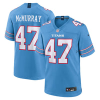 Tennessee Titans Jalen McMurray Light Blue Team Game Jersey