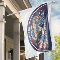 Patriotic American Eagle House Flag | Custom Name 250 Years of Freedom Design | Double Sided Polyester | Collector's Yard Decor Gift