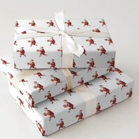 Sporty Christmas Gift Wrap, Basketball Santa Wrapping Paper, Dribbling Santa Wrapping Paper, Basketball Fan Holiday Gift Wrap, Xmas Paper