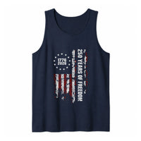 250 Years of Freedom Tank Top | 1776-2026 Distressed American Flag Design | Soft Breathable Unisex Fit | Patriotic Gift for History Lovers