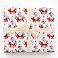 Nurse Doctor Christmas Gift Wrap, Humorous Syringe Santa Wrapping Paper, Medical Holiday Wrapping Paper, Healthcare Worker Present