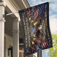 God Bless America Eagle House Flag | July 4th 250 Years of Freedom1776-2026 Patriotic Art | Weather-Resistant Double-Sided Outdoor Flag | Patriotic Gift for American Pride and Independence Day