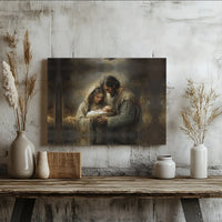 Holy Family Nativity Wall Art, Nativity Scene Canvas Print, Christian Nativity Canvas Art, Religious Wall Decor, Holiday Christmas Present