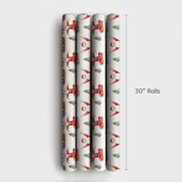 Meditating Santa Christmas Wrapping Paper, Yoga Santa Wrapping Paper, Zen Holiday Gift Wrap Roll, Humorous Festive Meditation Wrapping Paper