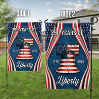 250 Years of Liberty Garden Flag | Betsy Ross 1776-2026 Commemorative Design | Double-Sided Polyester | American Patriotic Decor Gift