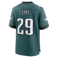 Philadelphia Eagles Marcus Epps Midnight Green Team Game Jersey