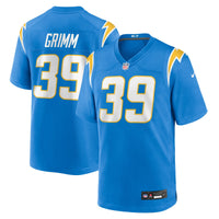 Los Angeles Chargers Luke Grimm Powder Blue Team Game Jersey