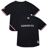 Florida State Seminoles On The Clock Full-Button Fashion Jersey - Black