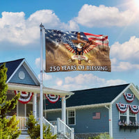 250 Years of Blessing American Flag 1776-2026 | We The People Patriotic Garden Flag | Double-Sided UV-Resistant Polyester | Commemorative Gift