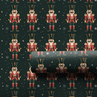 Holiday Soldier Gift Wrap, Nutcracker Christmas Wrapping Paper, Vintage Nutcracker Wrapping Paper, Traditional Holiday Wrapping Paper