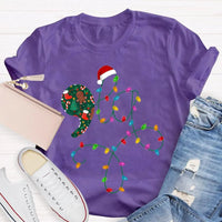 Festive Christmas Lights Shirt, Christmas Atmosphere Lights T-Shirt, Retro Christmas Lights Graphic Tee, Holiday Family Shirt Present