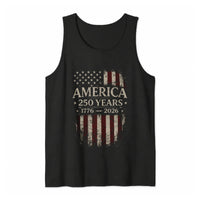 America 250 Years Tank Top | Vintage 1776-2026 USA Flag Design | Soft Breathable Unisex Tank | Semiquincentennial Gift for Patriots