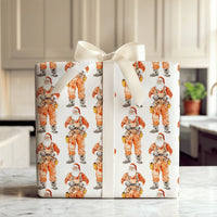 Electrician Christmas Gift Wrap, Lineman Santa Wrapping Paper, Utility Worker Holiday Wrapping Paper, Tradesman Xmas Gift Wrap Paper