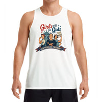 Girls Will Be Girls Tank Top | Women's Rights 250 Years of Freedom Design | Soft Breathable Unisex Fit | Feminist Empowerment Gift