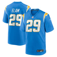 Los Angeles Chargers Kaiir Elam Powder Blue Team Game Jersey