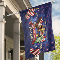 Celebrating America House Flag | 250 Years Patriotic Eagle Cross Liberty Fireworks Design | Premium Double-Sided Weather-Resistant Polyester | Commemorative Gift for Patriotic Families