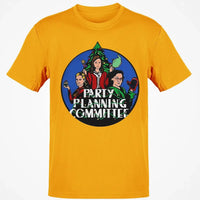 Humorous Office Holiday Graphic Tee, Party Planning Committee Christmas T-Shirt, Xmas Party Humor Shirt, Retro TV Comedy Fan Present Tee