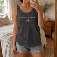 America 250th Birthday Tank Top | 250 Years of Freedom 1776-2026 Graphic | Soft Breathable Unisex Fit | 4th of July Patriotic Gift