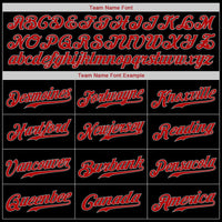 Custom Black Red-Gray Authentic Baseball Jersey